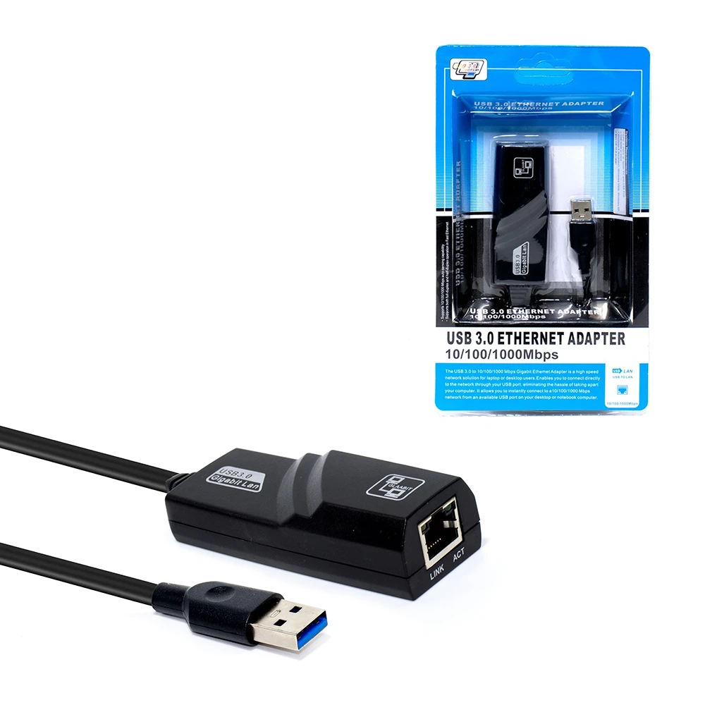 Adaptador USB a LAN Gigabit GP-240LAN American NET USB 3.0 a RJ45 Gigabit Ethernet American NET GP-240LAN
