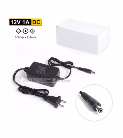 Adaptador de 12V 1A  FT-CAM12v1A, Adaptador Switching Regulado de 12V DC 1A