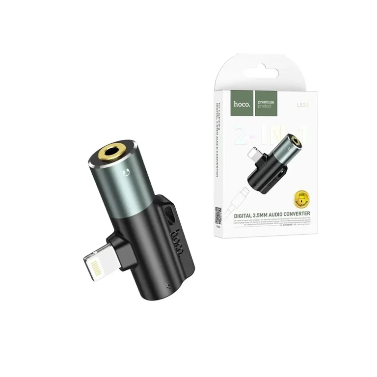 Adaptador de Audio para Iphone HOCO LS32 Adaptador de Audio con conector Lightning para Iphone Hoco LS32