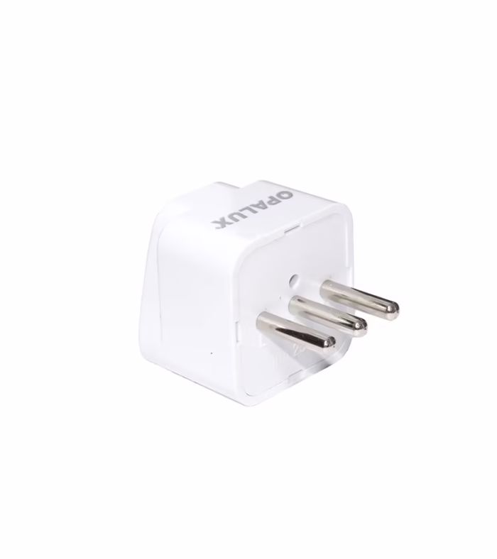 Enchufe  en Linea a Toma Universal   Opalux OP  L Adaptador de Enchufe Tipo L a Toma Universal