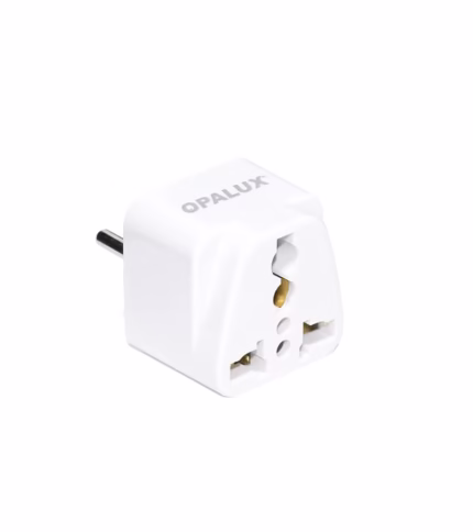 Enchufe 3 en Linea a Toma Universal - Opalux OP-603-L, Adaptador de Enchufe Tipo L a Toma Universal