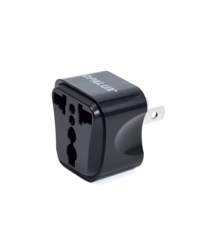 Adaptador de Espiga Plana a Toma Universal, Adaptador de Enchufe Universal a Toma Americana Opalux OP-603-A3NG