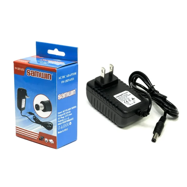 Adaptador de Voltaje 12v 2a Sanwin SW-1202VA5521 Adaptador de Voltaje 12v 2a Punta 5.5x2.1mm para CCTV - Sanwin SW-1202VA5521, Transformador de 12V 2A, Adaptador de Corriente de 12V 2A para Cámara de Seguridad