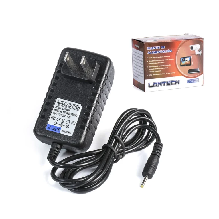 Adaptador de Voltaje 5v 2A Lontech ZZ-WY-0783DC Transformador de 5V 2A Punta Amarilla de 0.8mm con Voltaje Regulado Lontech ZZ-WY-0783DC