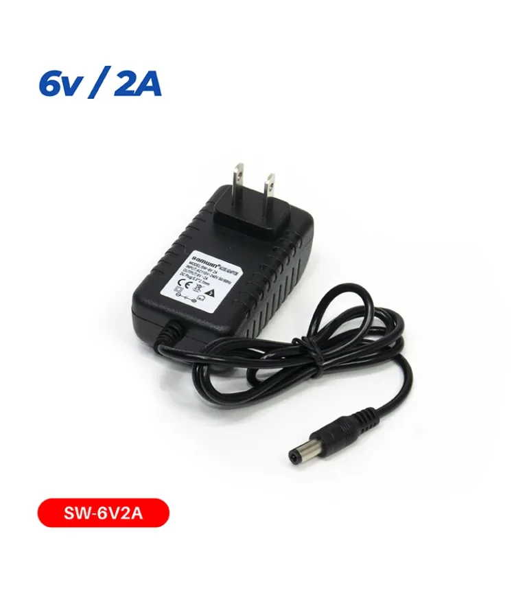 Adaptador de Voltaje 6V 2A Punta 5.5x2.1mm Sanwin SW-6V2A