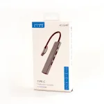 Adaptador Tipo C a HDMI + USB 3 - Carga - Lan Gigabit | 5 en 1 | Acasis AC-2UHRP