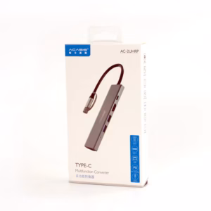 Adaptador Tipo C a HDMI + USB 3 - Carga - Lan Gigabit | 5 en 1 | Acasis AC-2UHRP