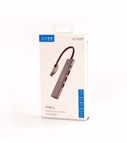 Adaptador Tipo C a HDMI + USB 3 - Carga - Lan Gigabit | 5 en 1 | Acasis AC-2UHRP