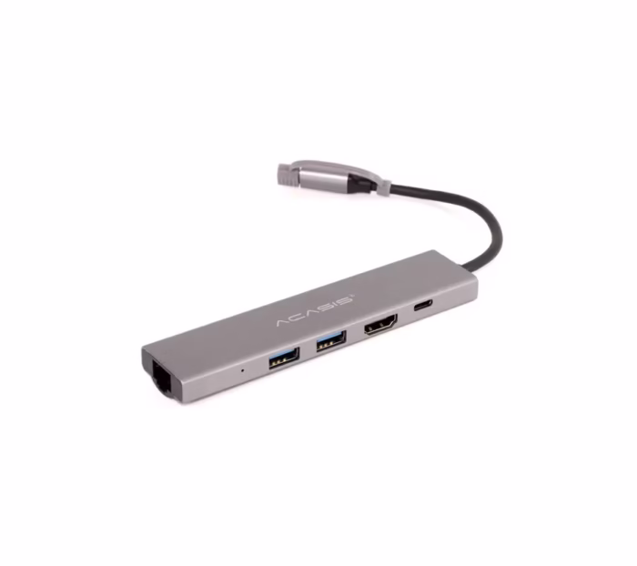 Adaptador Tipo C a HDMI  USB    Carga   Lan Gigabit |  en  | Acasis AC UHRP