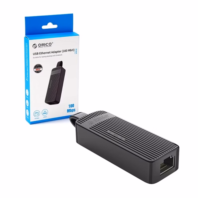 Adaptador USB a Lan RJ Ethernet Orico UTK U | Conexión Estable por Cable para tu Laptop o PC