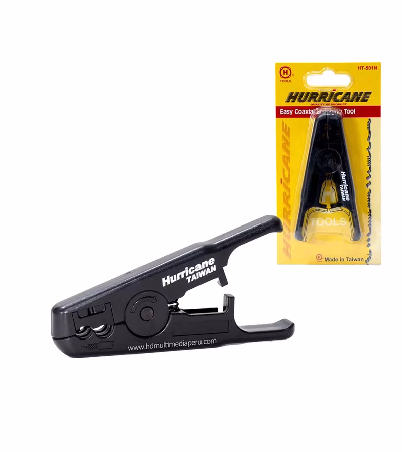 Alicate Pelador de Cable Coaxial y UTP Hurricane HT N