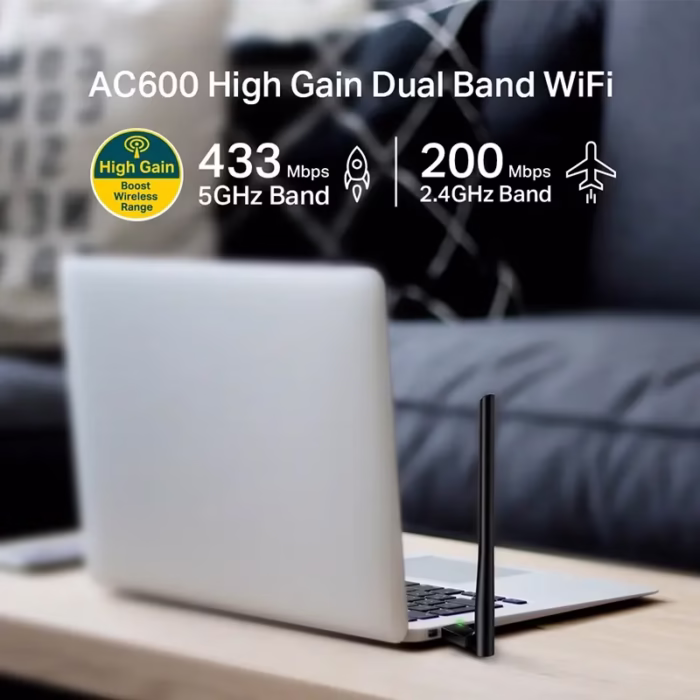 Archer TU Plus   Adaptador USB WiFi de Alta Ganancia AC TP Link