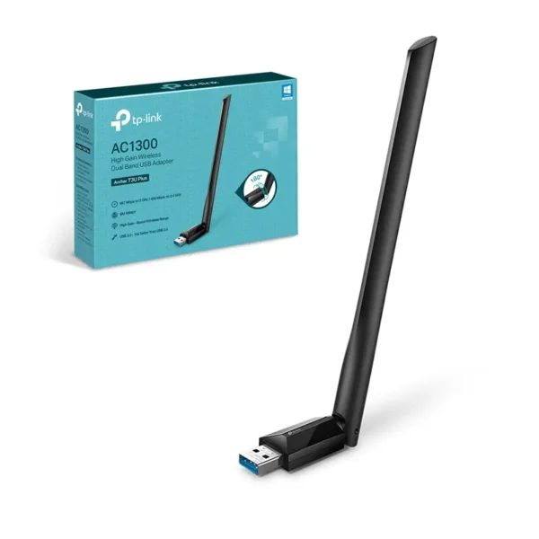 Archer T3U Plus Adaptador USB Inalámbrico AC1300 de Alta Ganancia TP-Link