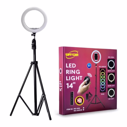 Aro Selfie de 36CM 14 Pulgadas LED UltraBrillante Wayger WG-360A ARO DE 14 ” / 36 CM  DE  LUZ LED ULTRA BRILLANTE WG-360A