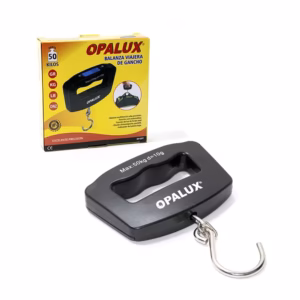 Balanza Portátil Viajero Opalux OP-607 Balanza tipo Romana con Pantalla LED Opalux OP-607, BALANZA PORTATIL para viajero con Soporte hasta 50KG