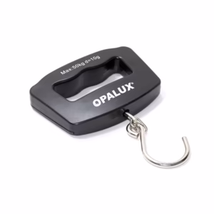Balanza tipo Romana con Pantalla LED Opalux OP-607, BALANZA PORTATIL para viajero con Soporte hasta 50KG