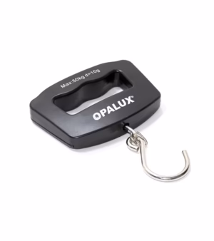 Balanza tipo Romana con Pantalla LED Opalux OP-607, BALANZA PORTATIL para viajero con Soporte hasta 50KG