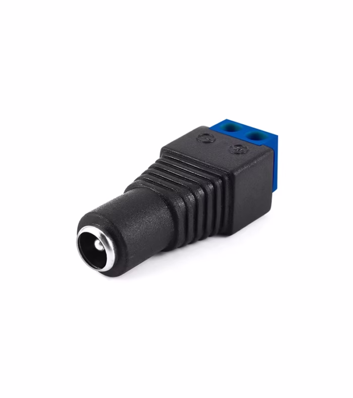 Adaptador Bornera a Jack DC hembra Conector para Fuente de Cámara de Seguridad Jack DC Hembra American NET GP  PJAF