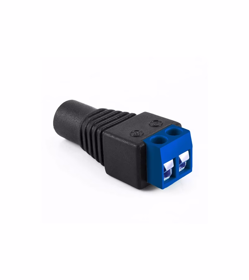 Adaptador Bornera a Jack DC hembra Conector para Fuente de Cámara de Seguridad Jack DC Hembra American NET GP  PJAF