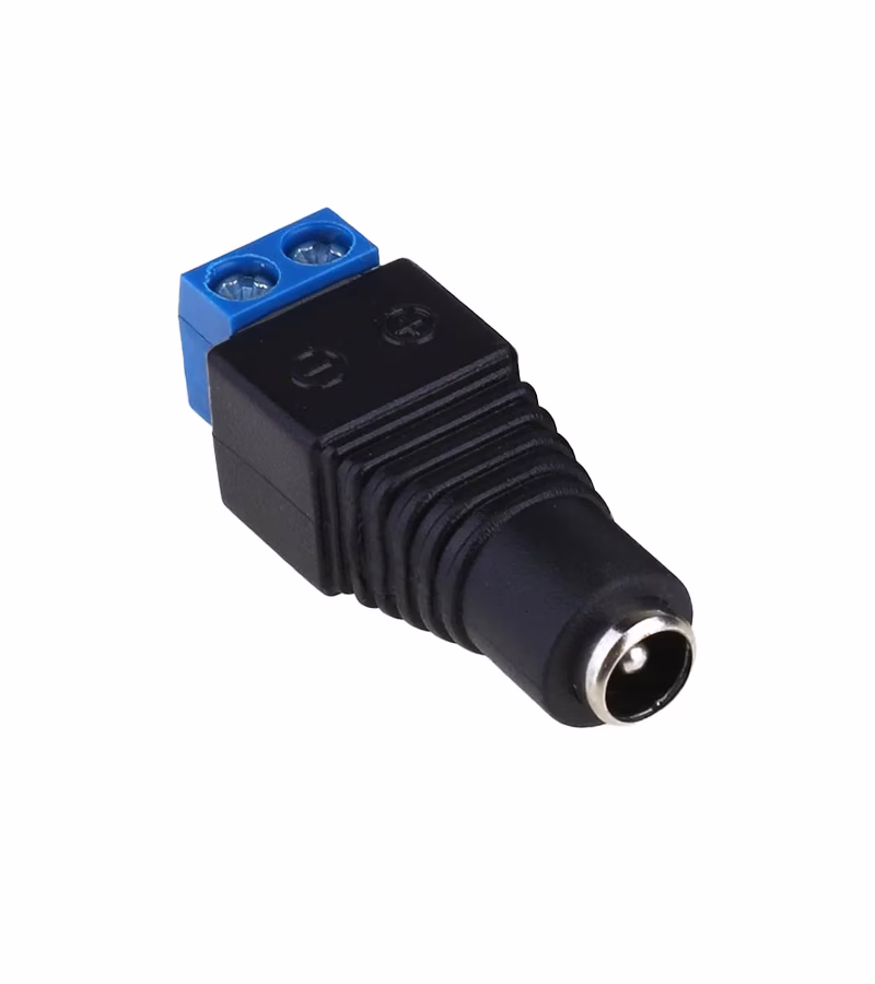 Adaptador Bornera a Jack DC hembra Conector para Fuente de Cámara de Seguridad Jack DC Hembra American NET GP  PJAF