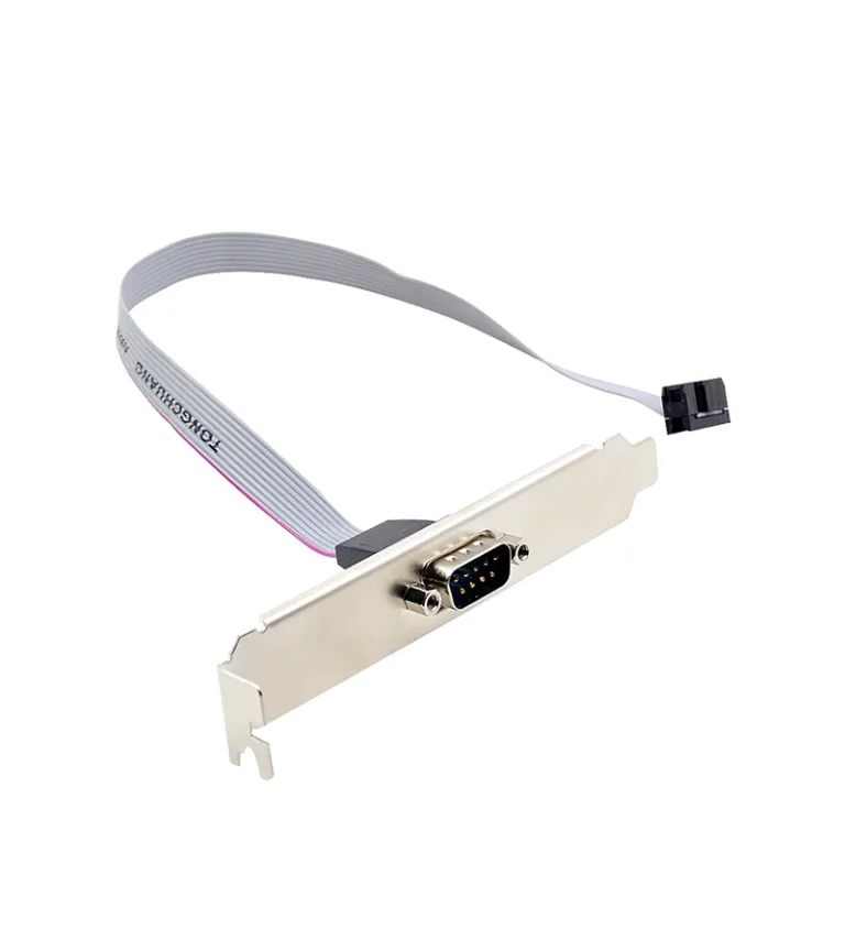 Bracket Serial DB9 para Placa Madre BRK-S9-30CM, Conector Serial DB9 Adaptable para Case