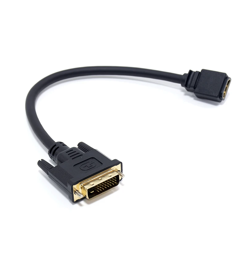 Adaptador DVI-D 24+1 a HDMI Hembra - Cable convertidor de 30cm