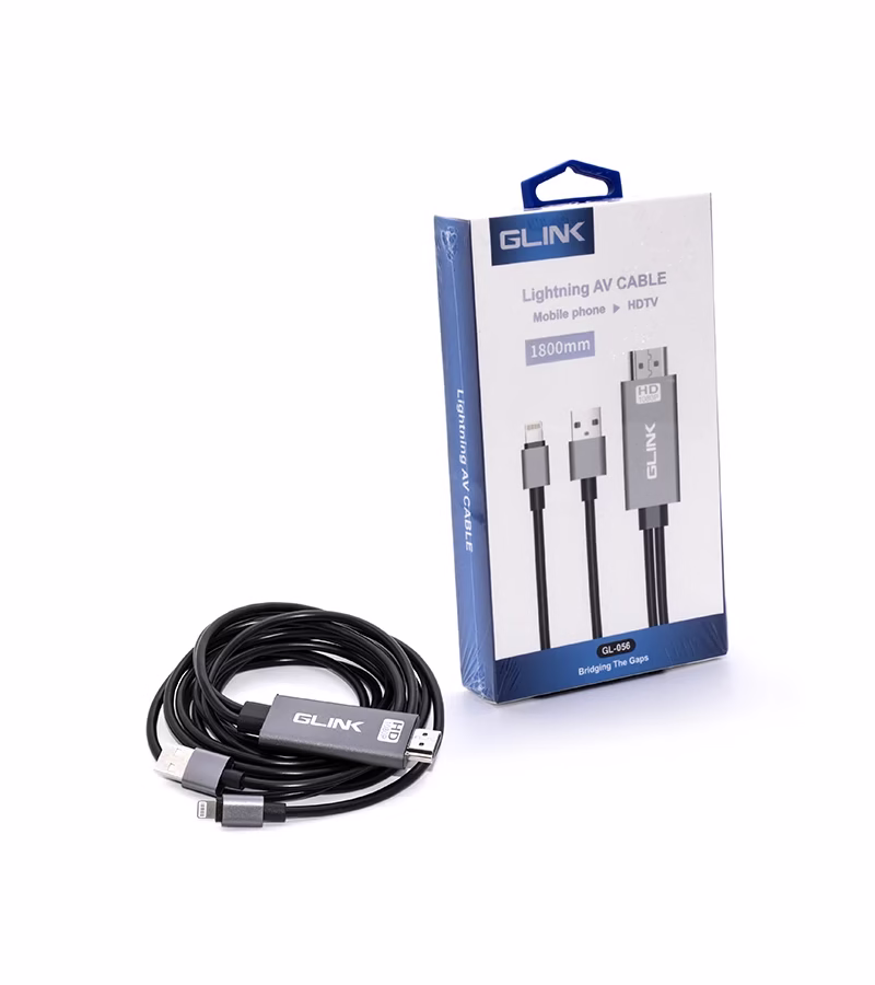 Cable Adaptador Lightning a HDMI Glink GL 056__01 HD Multimedia PERU SAC Cable Adaptador Lightning a HDMI Glink GL