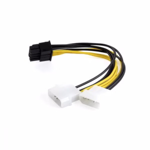Cable Adaptador PCIe 8 PIN a 2 Molex 4 Pin Macho Glink GP-260-ST4P