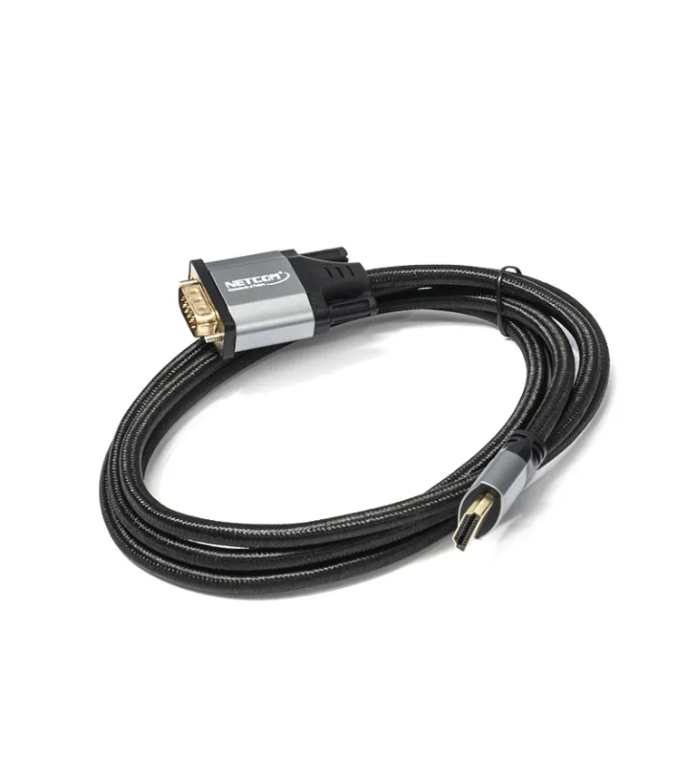 Cable HDMI a VGA de 1.8 metros Netcom PE-SP0022