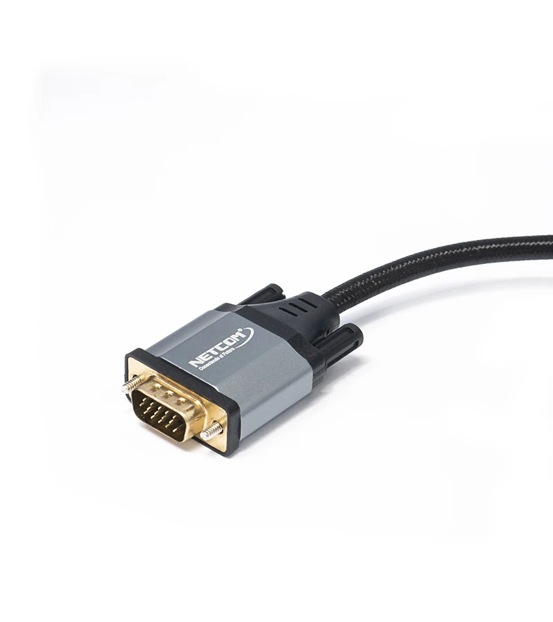 Cable HDMI a VGA de 1.8 metros Netcom PE-SP0022