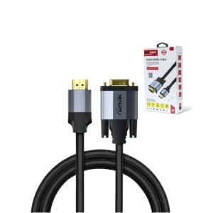 Cable Convertidor HDMI a VGA de 1.8MTS NETCOM PE-SP0022 Cable HDMI a VGA de 1.8 metros Netcom PE-SP0022