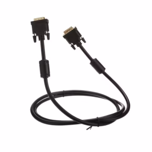 Cable DVI a DVI de 1.8Mt Con Filtro de Ferrita y Conector Dorado 24+1 - Trautech PE-DV0086