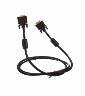 Cable DVI a DVI de 1.8Mt Con Filtro de Ferrita y Conector Dorado 24+1 - Trautech PE-DV0086