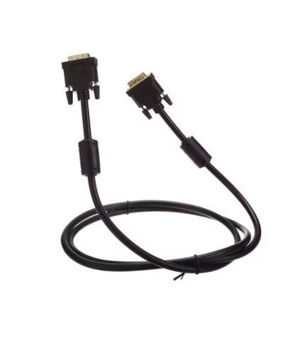 Cable DVI a DVI de 1.8Mt Con Filtro de Ferrita y Conector Dorado 24+1 - Trautech PE-DV0086