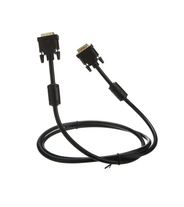 Cable DVI a DVI de 1.8Mt Con Filtro de Ferrita y Conector Dorado 24+1 - Trautech PE-DV0086