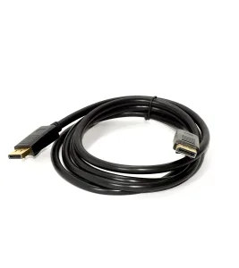 Cable DisplayPort 4K Ultra HD v1.2 de 1.8M Glink DP002, Cable DP a DP v1.2