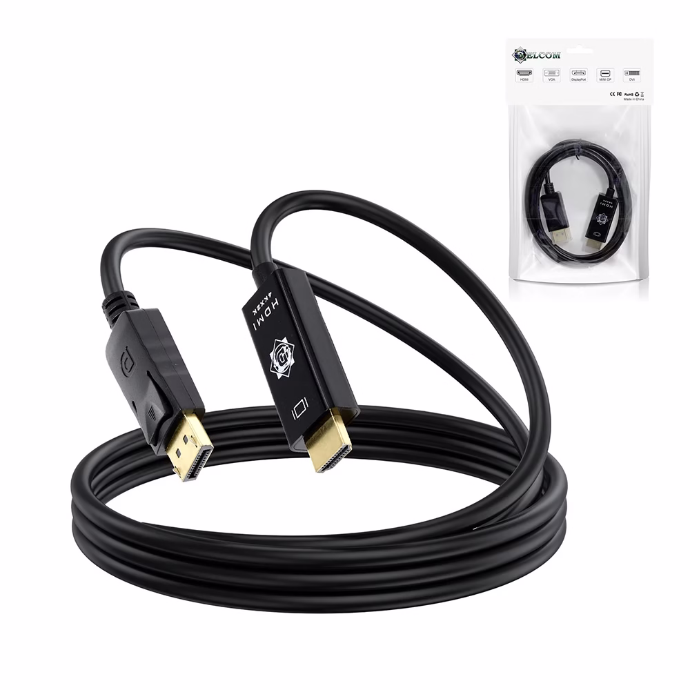 Cable Adaptador DisplayPort a HDMI de mts   Delcom DADP DisplayPort a HDMI K Ultra HD p Cable de  Metros Delcom DCDP 