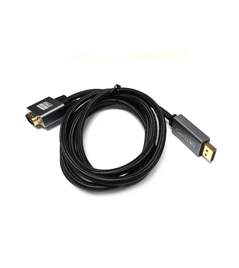 Cable DisplayPort a VGA de 1.8 metros Netcom PE-DP0173, DP a VGA