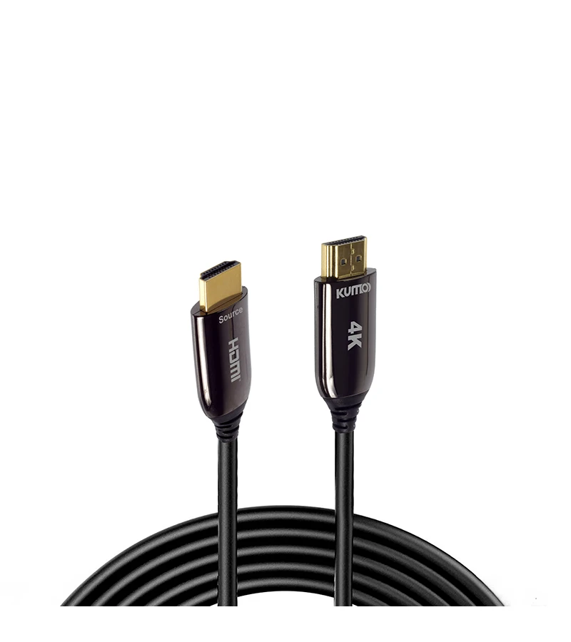 Cable HDMI 10m de Fibra Óptica Activa, Ultra Delgado v2.0 4K@60hz Real Kumo STA-HOPC02