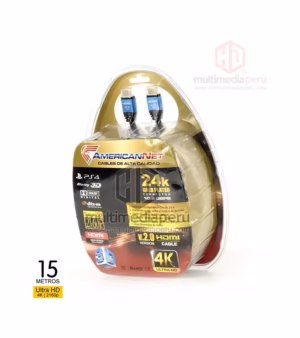 Cable HDMI de 15 metros v2 ultraHD en Blister - American NET GP090B-15M