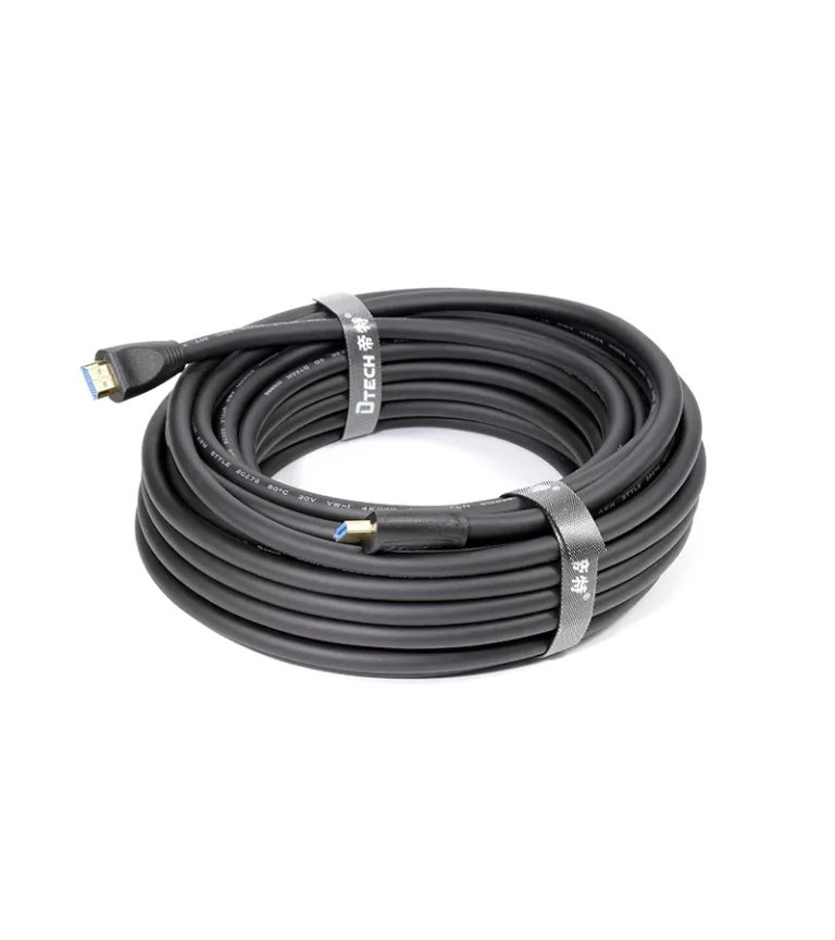 Cable HDMI a HDMI de 15 Metros versión 2.0 4K Ultra HD Dtech DT-H009
