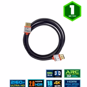 Cable HDMI de 1mt 4K Ultra Delgado Slim Lancom HAA90-SL1M, Cable HDMI 1mt Slim marca LANCOM Slim Ultra HD 2160p 4K Full HD 1080p
