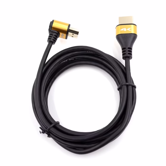 Cable HDMI de mt en Codo Ultra Delgado Lancom HAA L Cable HDMI Ultra Delgado de  metros con conector de  grados Ultra HD versión  K p  Lancom HAA L