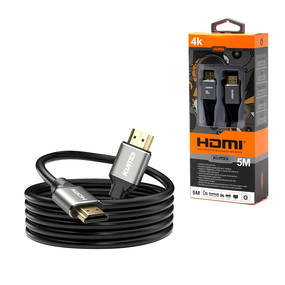 Cable HDMI de 5M 4K v2.0 Kumo STA-AHD002-5M