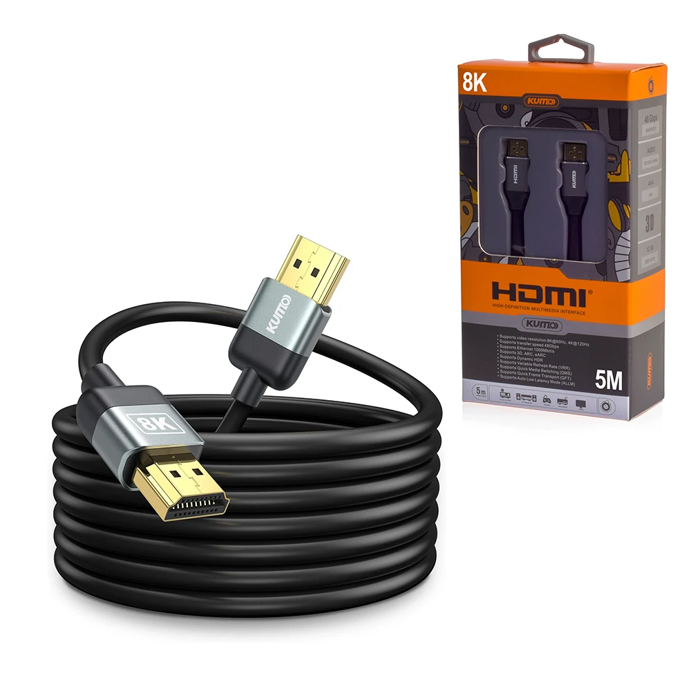 Cable HDMI de 5M 8K Kumo STA-AHD2101-5M