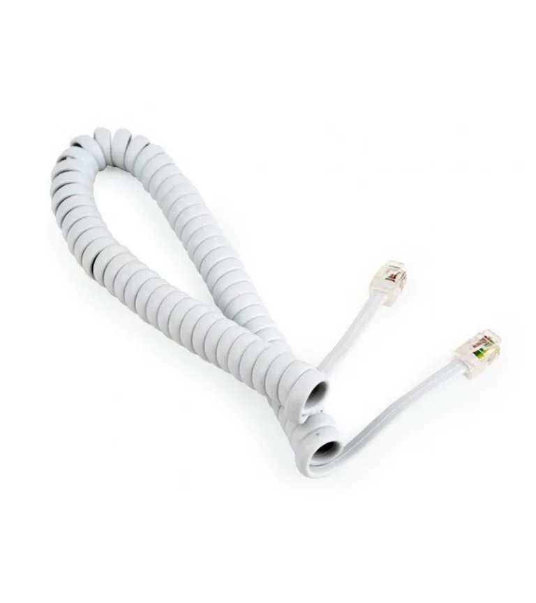 Cable para Auricular de Teléfono de 8FT  TE-8FT-WH