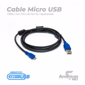 Cable Micro USB de 1.8Mts - American NET GP-020-180CM