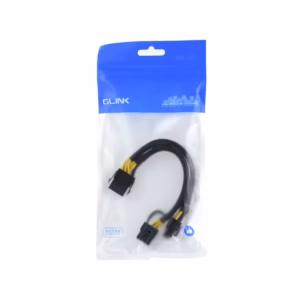 Cable PCI-Express 8 Pin a 2 PCI-e Dual 8 Pin 20cm Glink P-260-8PIN, Cable Splitter de Poder PCI Express Glink P-260-8PIN en HD Multimedia PERU SAC