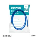 Cable Patch Cord Cat6A de 1 Metro Dixon 6A-CBHC-BL1: Conectividad de red confiable para tu hogar u oficina - Azul - Chaqueta LSZH