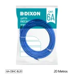 Cable Patch Cord Cat6A de 20MT Dixon 6A-CBHC-BL20 - Azul - Chaqueta LSZH
